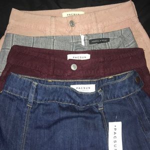 Huge pacsun skirt bundle/corduroy skirt
